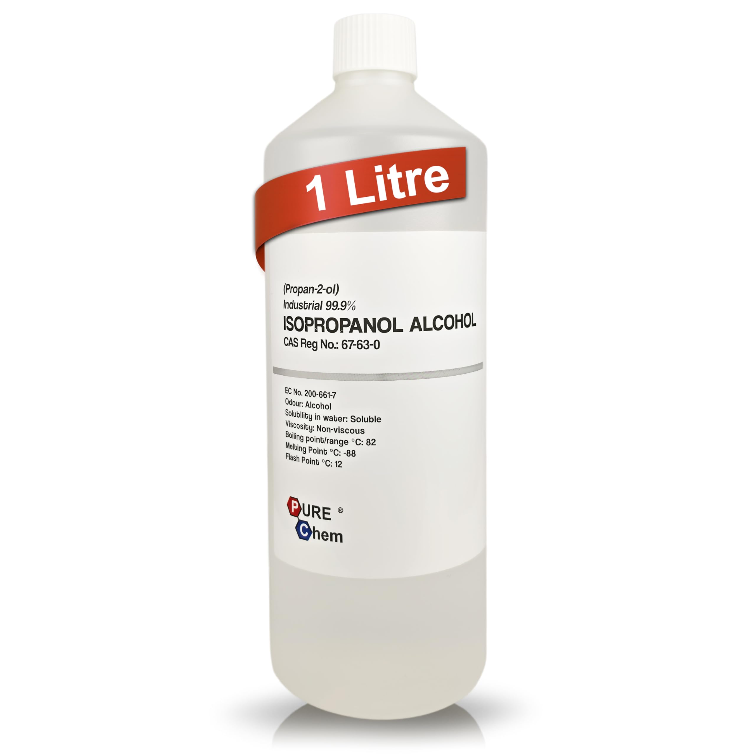 Pure Chem Isopropyl Alcohol Isopropanol IPA Rubbing Alcohol Cleaning 99.9% | 99.