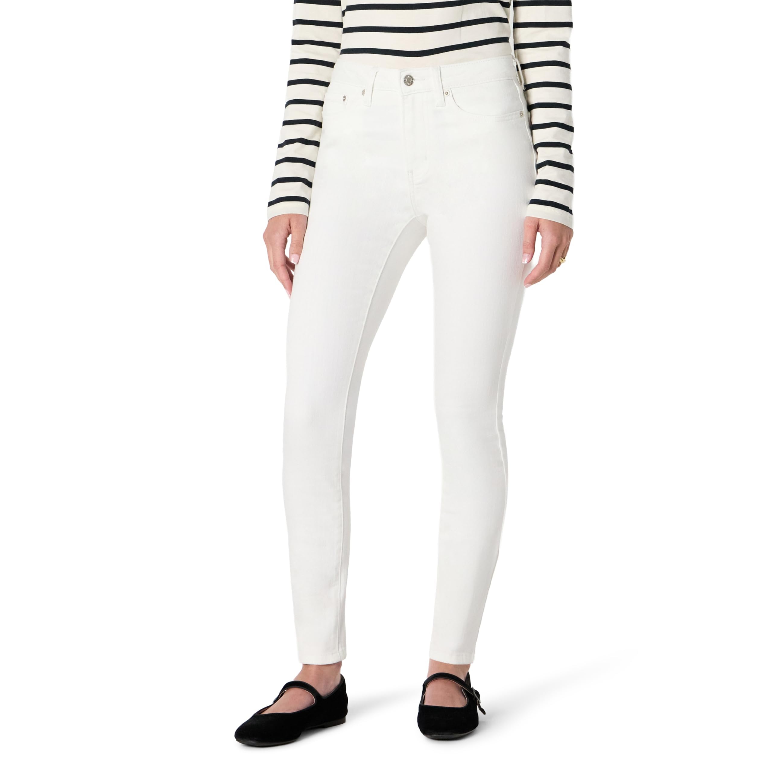 Amazon Essentials Mujer Vaqueros Ajustados Estilizados de Tiro Alto