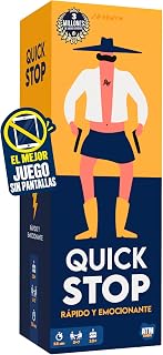 QuickStop - Board Game for Family and Friends - 2 to 7 Players - 15min | Fast and dynamic play | Toy Grand Prix 2024 | Ages 10+ | Original Gift for Men and Women