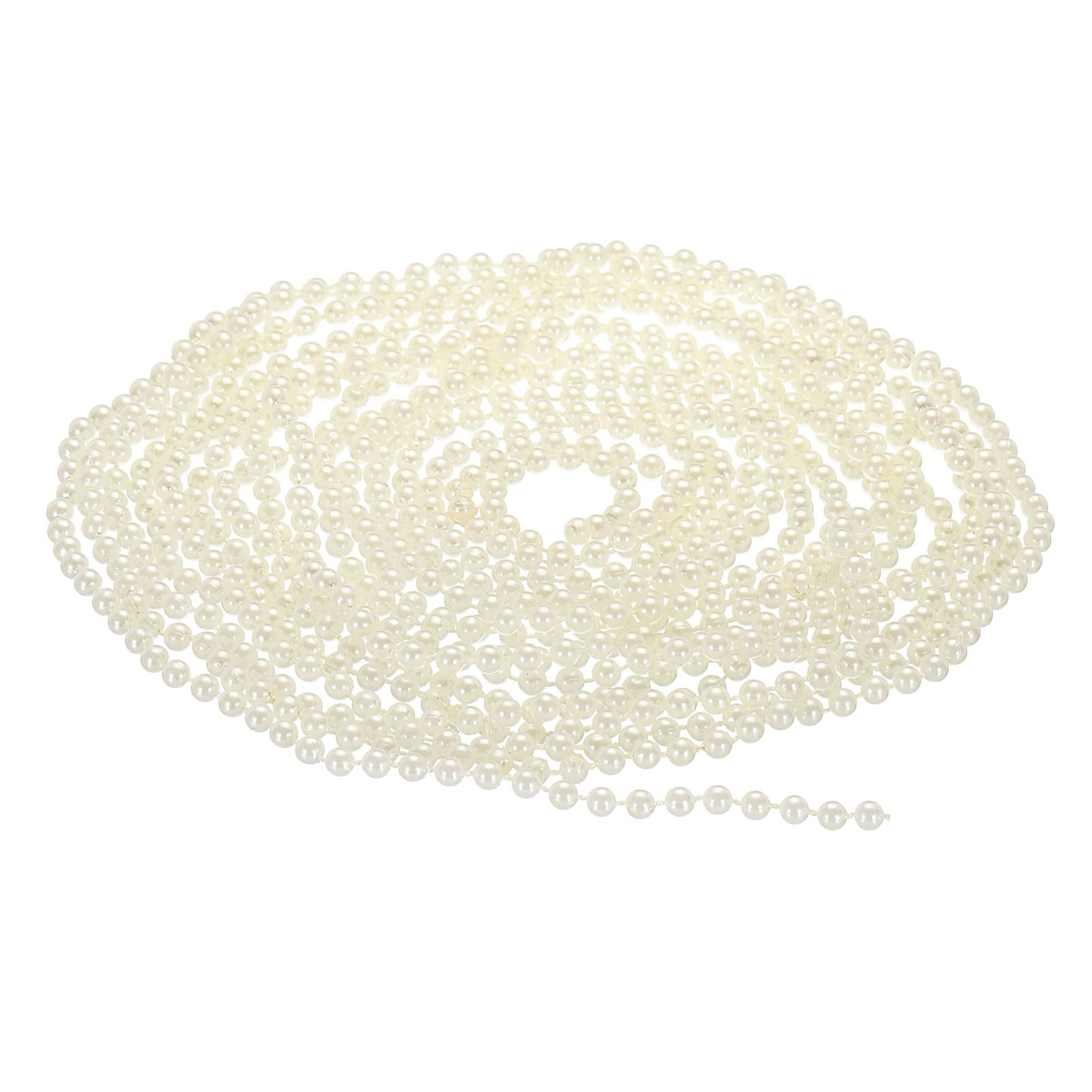 Faux Pearl Garland 5mm Beads Roll for DIY Craft Wedding Party Home Decoration Je