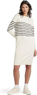 G-STAR RAW Women's Casual Broken Striped Knit Dress