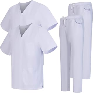 MISEMIYA - Pack * 2 Pcs – Unisex Sanitary Jacket and Trousers Medical Sanitary Uniforms 2-6801-6802