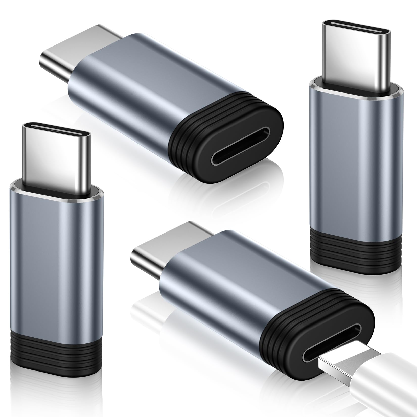 Temdan Not for Audio/OTG [4 Pack Lightning to USB C Adapter] | for iPhone 18 Pro