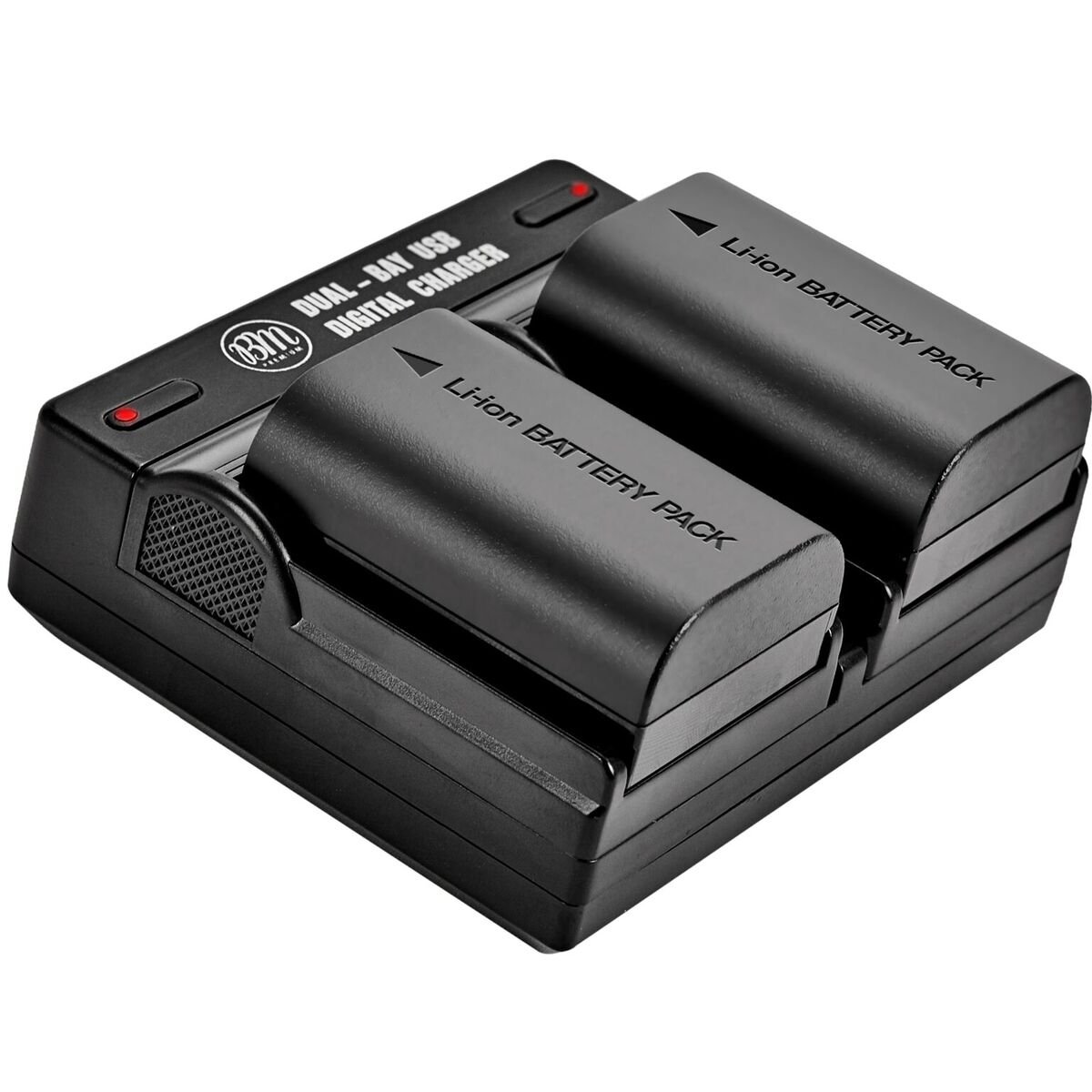 BM Premium 2-Pack LP-E6N Batteries with Dual Charger for Canon EOS Cameras | Com