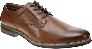 Nunn Bush Mens Carmelo Plain Toe Oxford Classic Modern Formal Plain Toe Lace Up Dress Casual Shoes Oxford