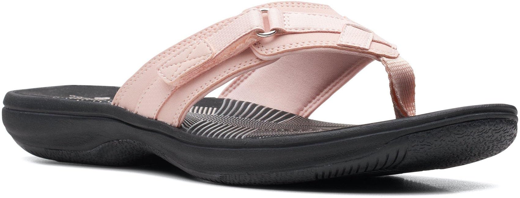 Clarks Womens Breeze Sea Flip-Flop Sandals - Comfortable Flip Flop with Adjustab