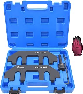 Camshaft Holding Tool Kit Fit for Ford 3.5L &amp; 3.7L 4V Engines, 3.5 EcoBoost | with Tension Tool, Timing Alignment Holder Tool, Replaces 303-1248 303-1530 RT11, with Case and Gloves