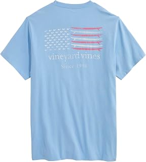 Vineyard Vines Men's Drift Dye Surf Minimal Flag Short-Sleeve Pocket Tee Drift Dye Surf Minimal Flag Short-Sleeve Pocket Tee
