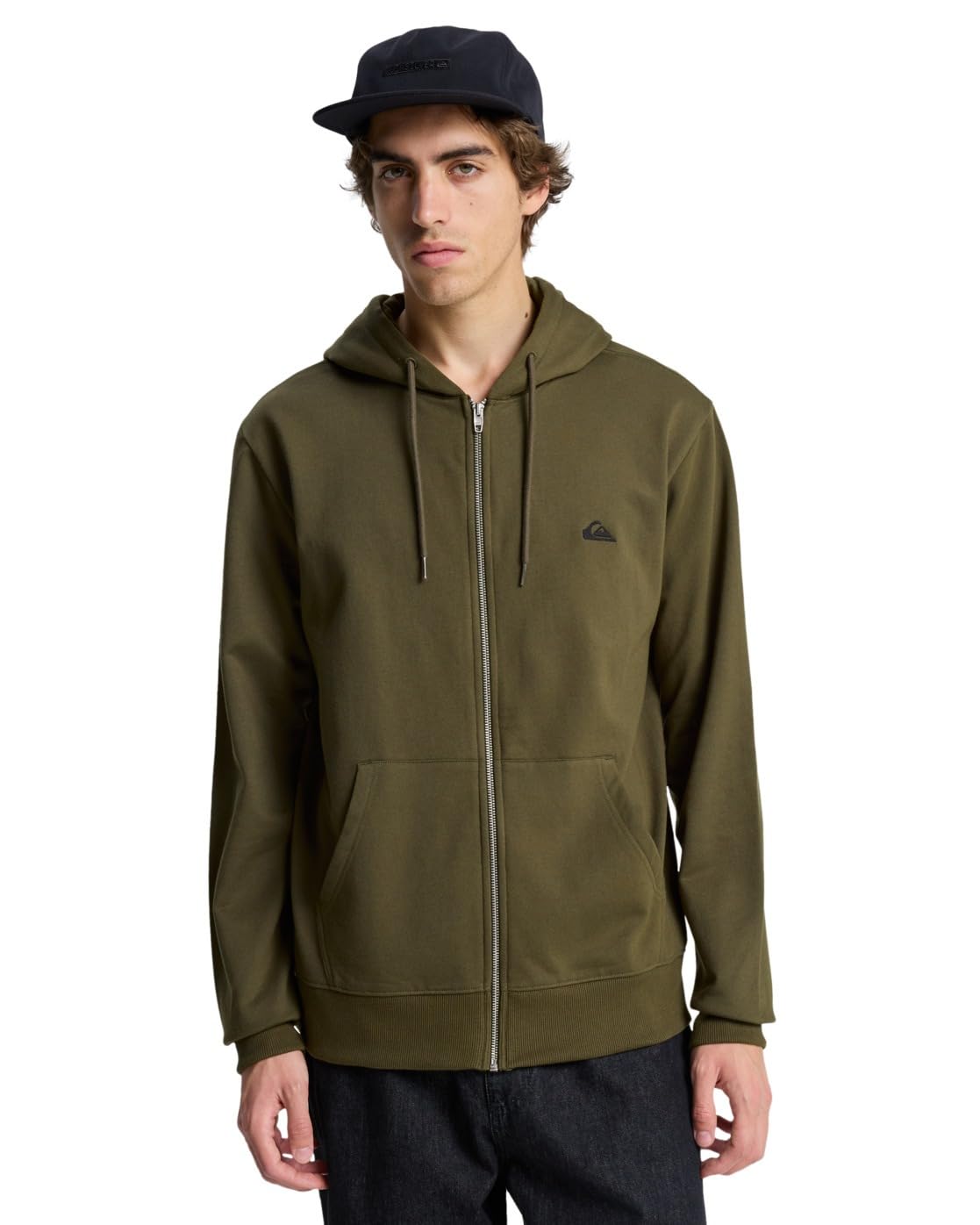 Quiksilver Basic Hood Zip Young Men Cardigan Sweater (Pack of 1)