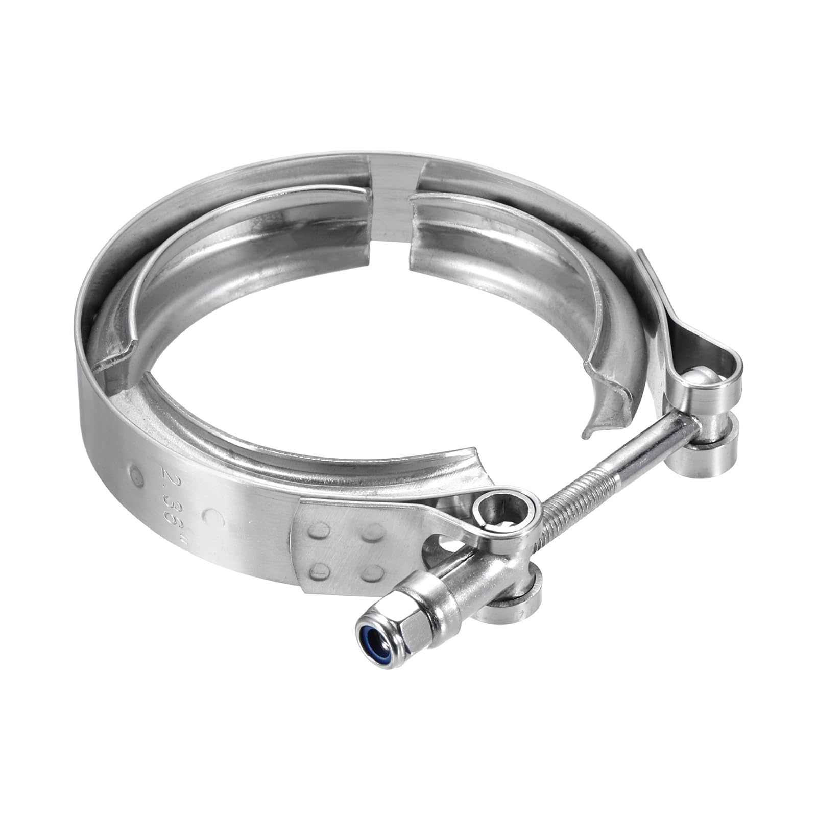 sourcing map 2.5" V Band Clamp Fits 63.5mm(2.5") V-Band Flange Clamp Only | 304 