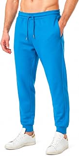 RIPT Men's Fleece Jogging Bottoms - Joggers with Drawstring, Cuffs and Pockets, Soft Tracksuit Bottoms for Gym Fitness and Loungewear