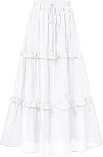 BTFBM Women's Long Summer Skirt 2025 Elegant High Waist Cocktail Party Wedding Guest Dress Flared A-line Midi Skirts