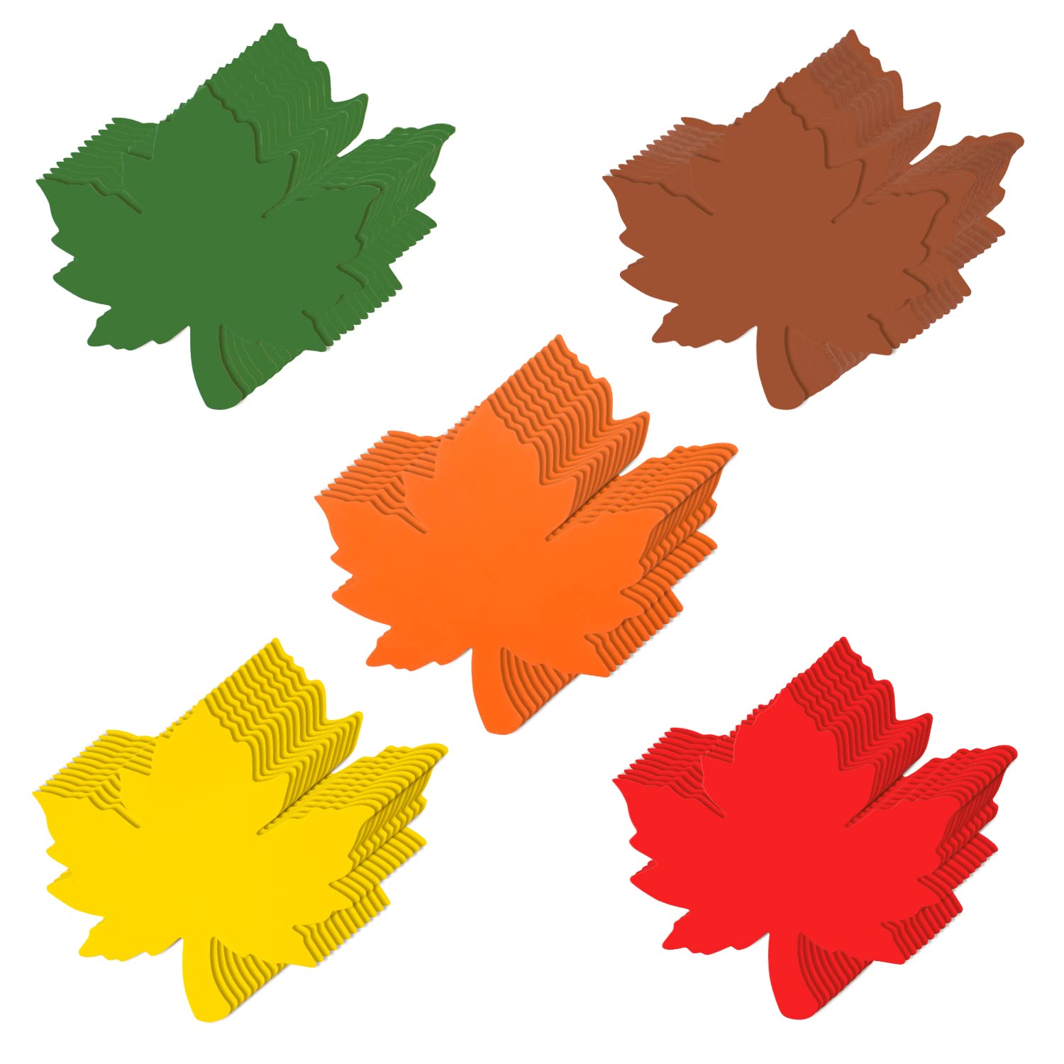 60 Pieces Maple Leaves Cutouts Paper Fall Leaves 4 Inch Leaf Cutouts Assorted Co