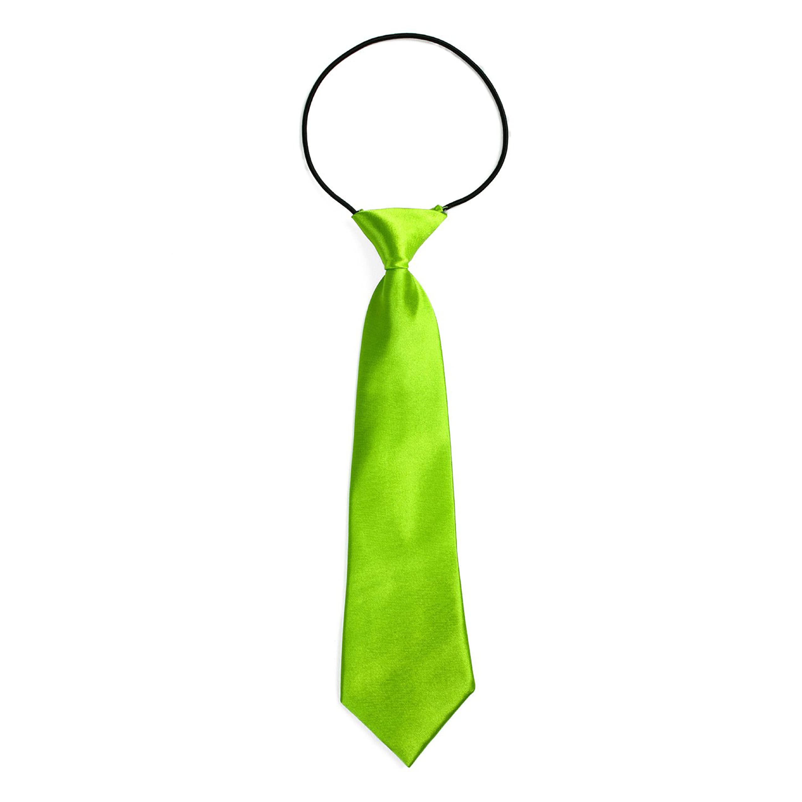 DonDon Children Tie with Elastic Band Silk Look One Size Fits All
