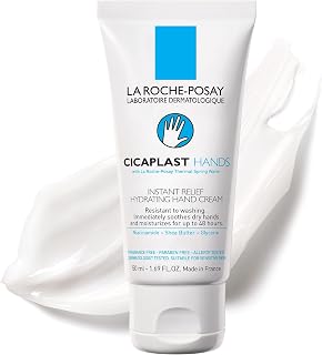 La Roche-Posay Cicaplast Hand Cream for Dry & Cracked Hands with Glycerin and Shea Butter. Daily Hand Lotion, Moisturizing & instant relief for dry hands, Fragrance-Free