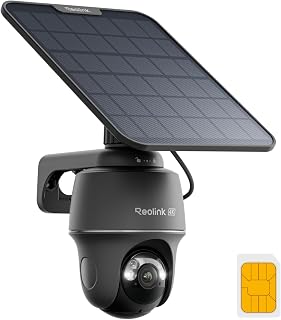 Reolink 4K Outdoor Wireless Camera 4G, 360° Auto Tracking, Go PT Ultra Grey