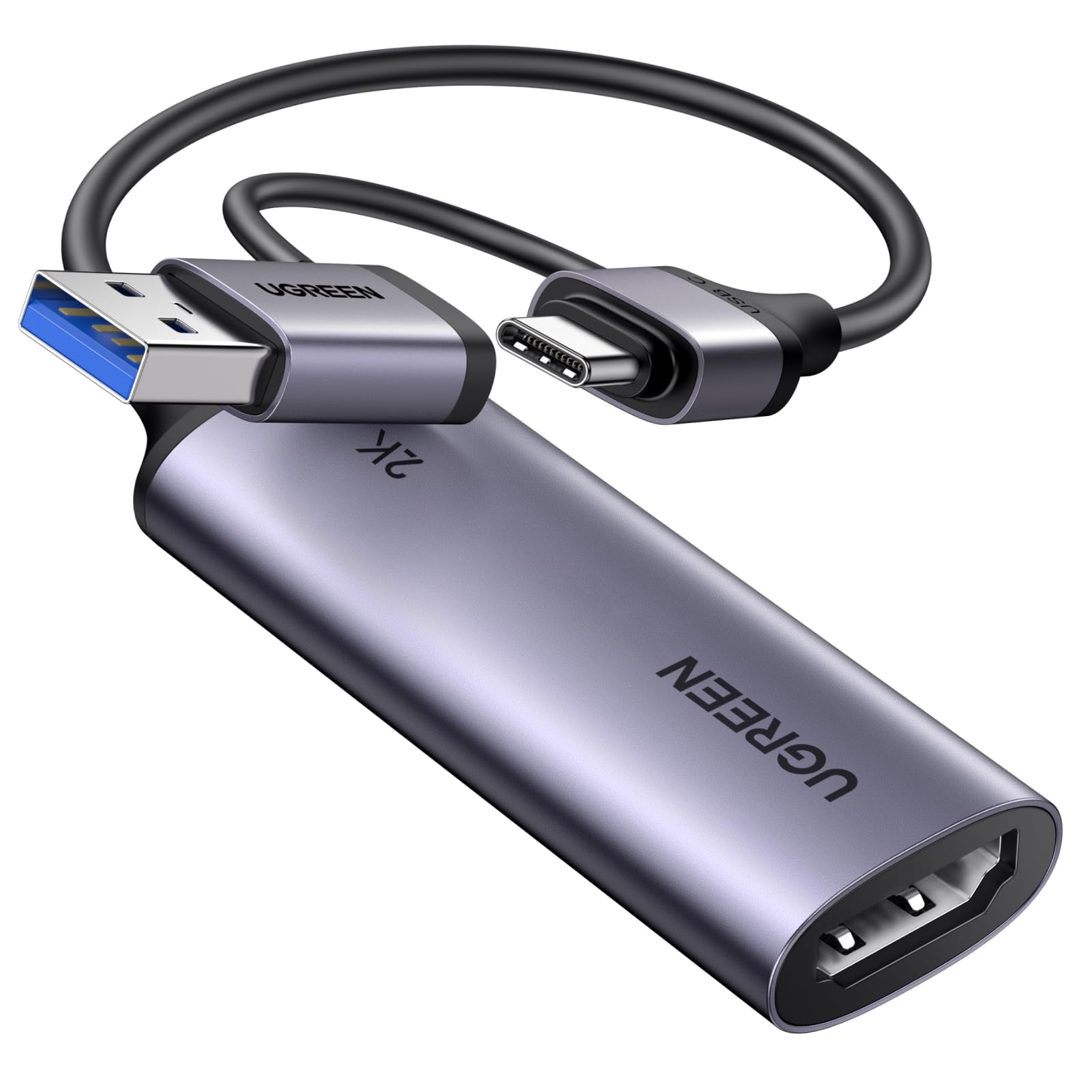 UGREEN 2K@30Hz 1080P 60FPS Video Capture Card 4K Input HDMI to USB 3.0 | 4K HDMI