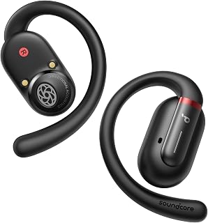 Soundcore V30i by Anker Open Ear Earbuds, Open Ear Headphones (Renewed) | Ultra-Comfort, Lightweight, Snug Fit, Ergonomic Hooks, Robust Bass, 36H Playtime, Bluetooth 5.3, App Control, Clear Calls