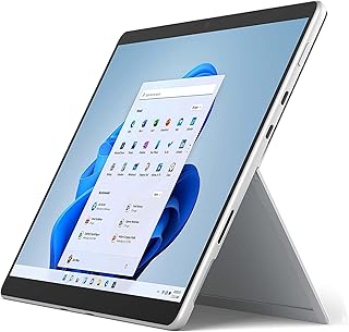 Microsoft Surface Pro 8 Tablet, Intel Evo i5, 16GB RAM, 256GB SSD, Intel Iris Xe Graphics 13" Touchscreen Windows 11 PRO, Platinum (Renewed)