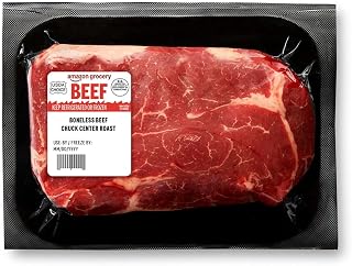 Amazon Grocery, Beef Chuck Center Roast, Boneless, USDA Choice, Weight Varies