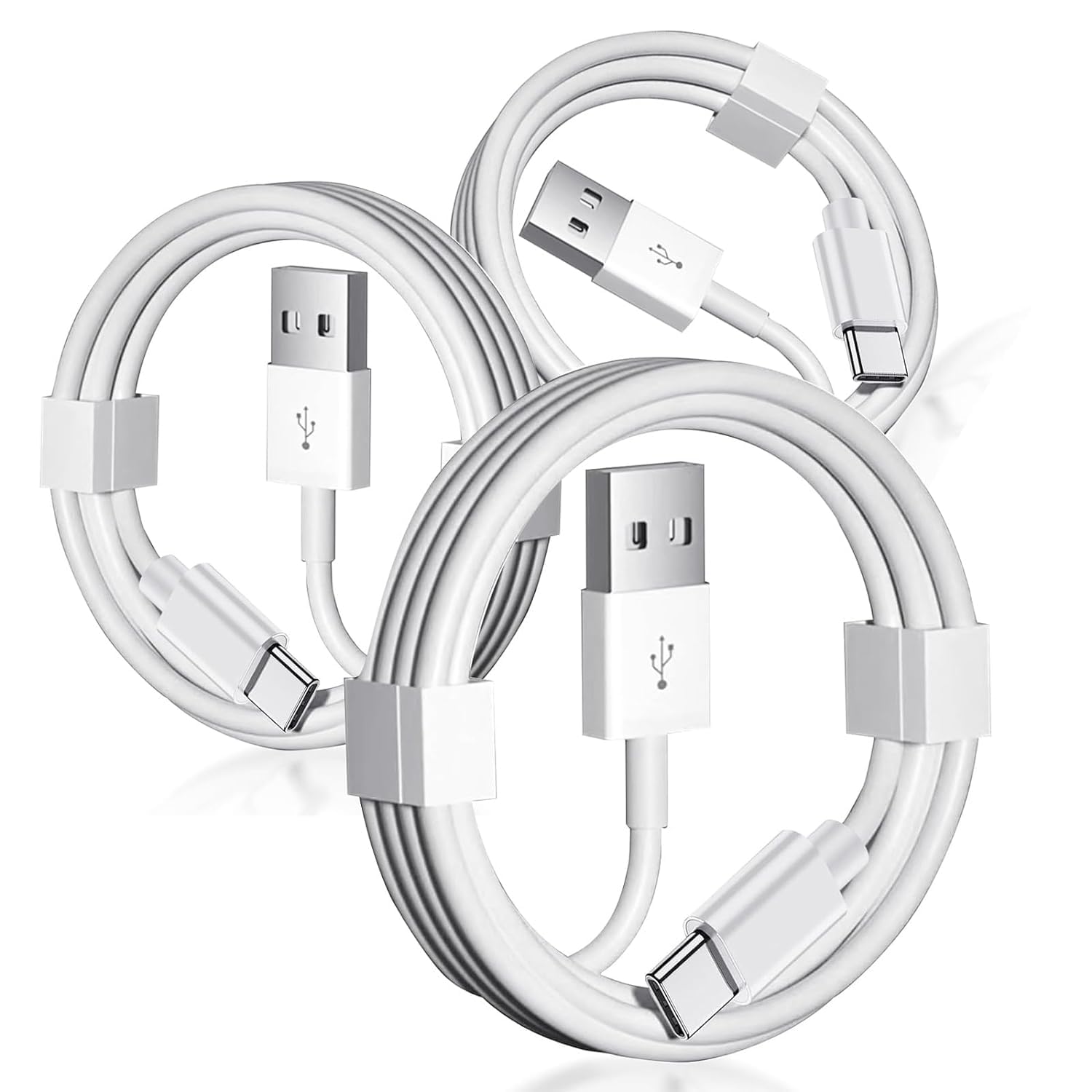 3 Pack iPhone 16 Car play Cable USB A to USB Type C Charging Charger for iPhone 