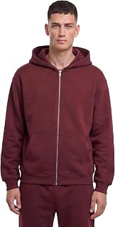 Urban Classics Fluffy Men's Hooded Sweatshirt with Zip Black