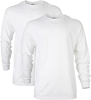 Gildan Men's Ultra Cotton Adult Long Sleeve T-Shirt, 2-Pack