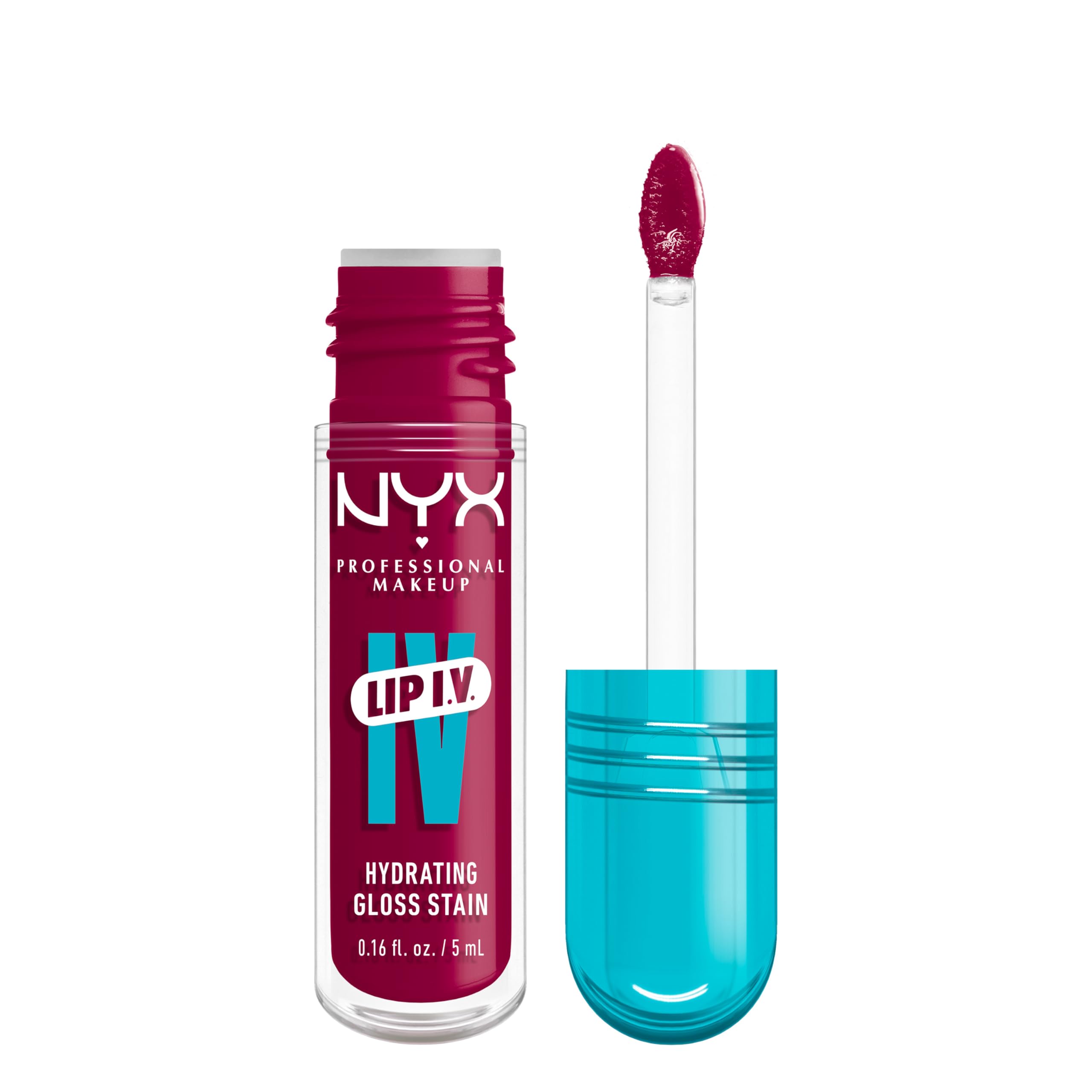 NYX Professional Makeup, LIP IV Hydrating Gloss Serum Lip Gloss 19 Magenta Mist