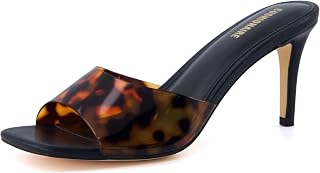 CUSHIONAIRE Evie One Band Women's Dress Sandal + Memory Foam & Wide Width Available