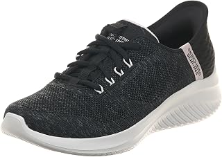 SKECHERS SLIP-INS ULTRA FLEX 3.0-EASY STEP [Lightweight] Women's Sneakers 150178 Black/Pink