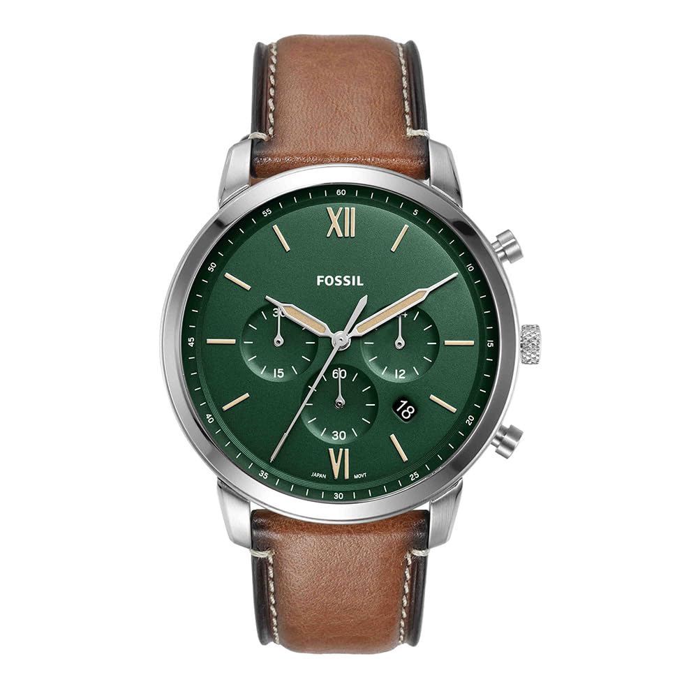 Fossil Neutra Men's Chronograph Quartz Watch with Leather Strap