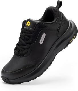 FitVille Men's Hiking Shoes Extra Wide Running Shoes Waterproof Lightweight Breathable Sports Shoes with Arch Support Relieve Heel Pain