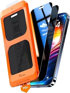 TOCOL for iPhone 15 Pro Max Privacy Screen Protector True 25°Anti Spy 9H+ Hardness Tempered Glass for iPhone 15 Pro Max Full Coverage Screen Protector Easy Installation 2 Pack