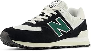 New Balance Men's 574 Court Trainer, Black, 41.5 EU