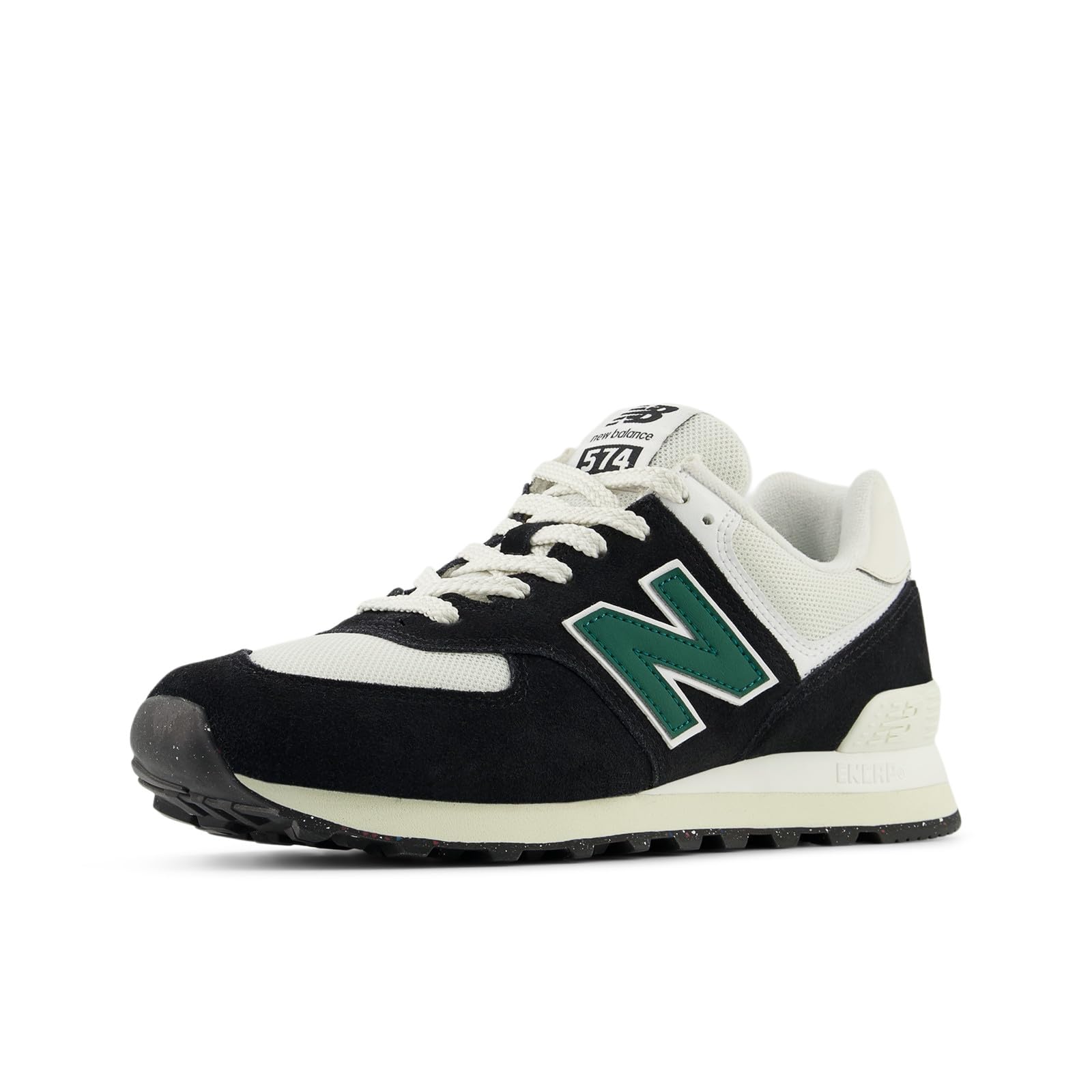 New Balance Men's 574 Court Trainer, Black, 41.5 EU