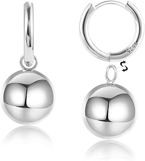Dangle Earrings Women Gold Silver Heart Ball Bar Drop Pendant Earring