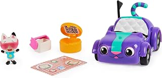 Gabby's Dollhouse, Carlita Toy Car with Pandy Paws Collectible Figure and 2 Accessories, Kids’ Toys for Ages 3 and above