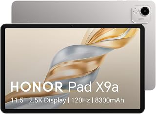 HONOR Pad X9a, 11.5″ 120Hz 2.5K HONOR Fullview Display,128GB Storage, 8300mAh Battery, Slim Metal Body, Four Speakers,Android 15,Gray-New