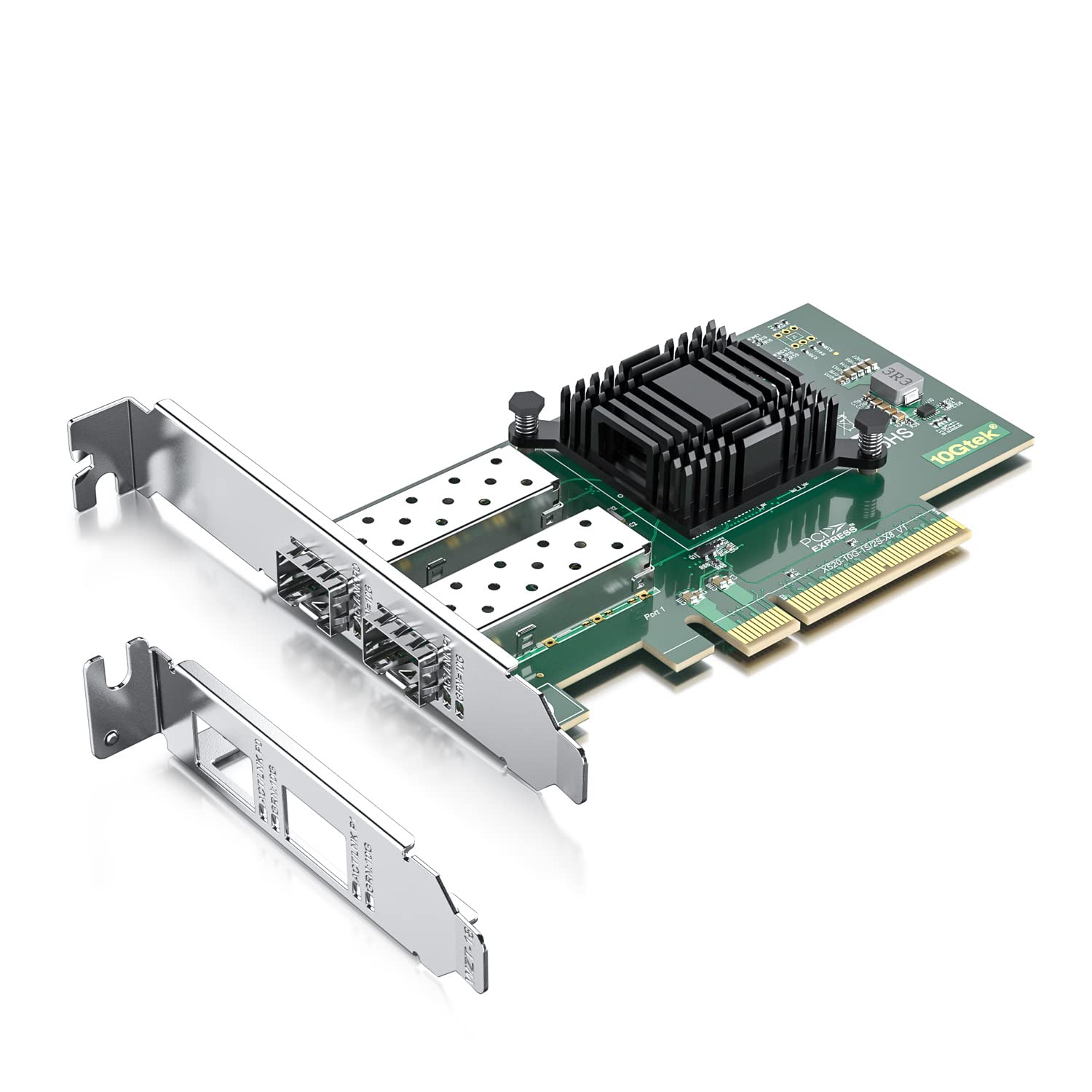 10Gtek 2-Port 10Gb SFP+ PCI-E Network Card NIC, with Intel 82599ES Chip