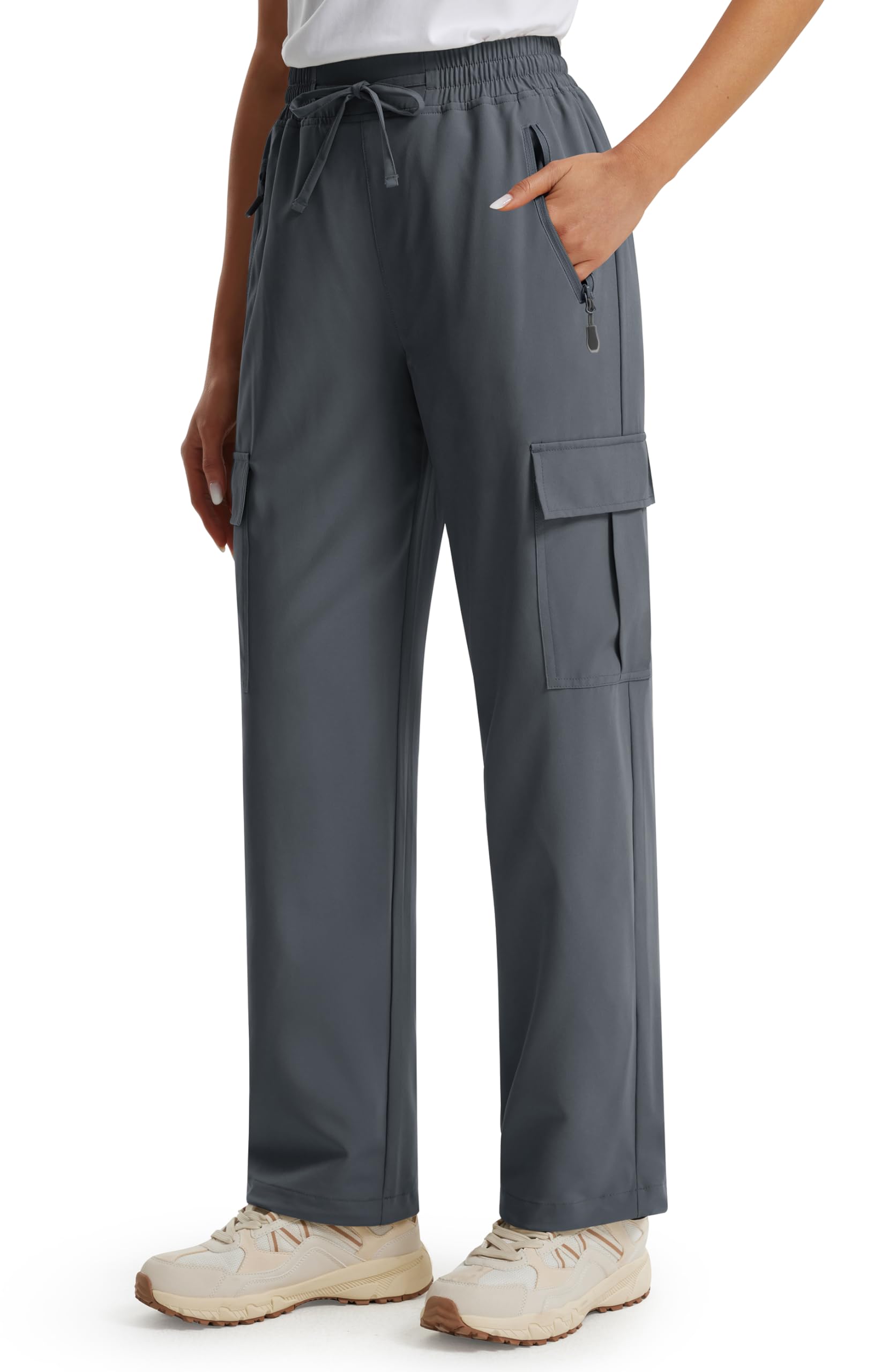 Libin Women's Trekking Trousers Lightweight Quick Dry Waterproof Cargo Travel Ca