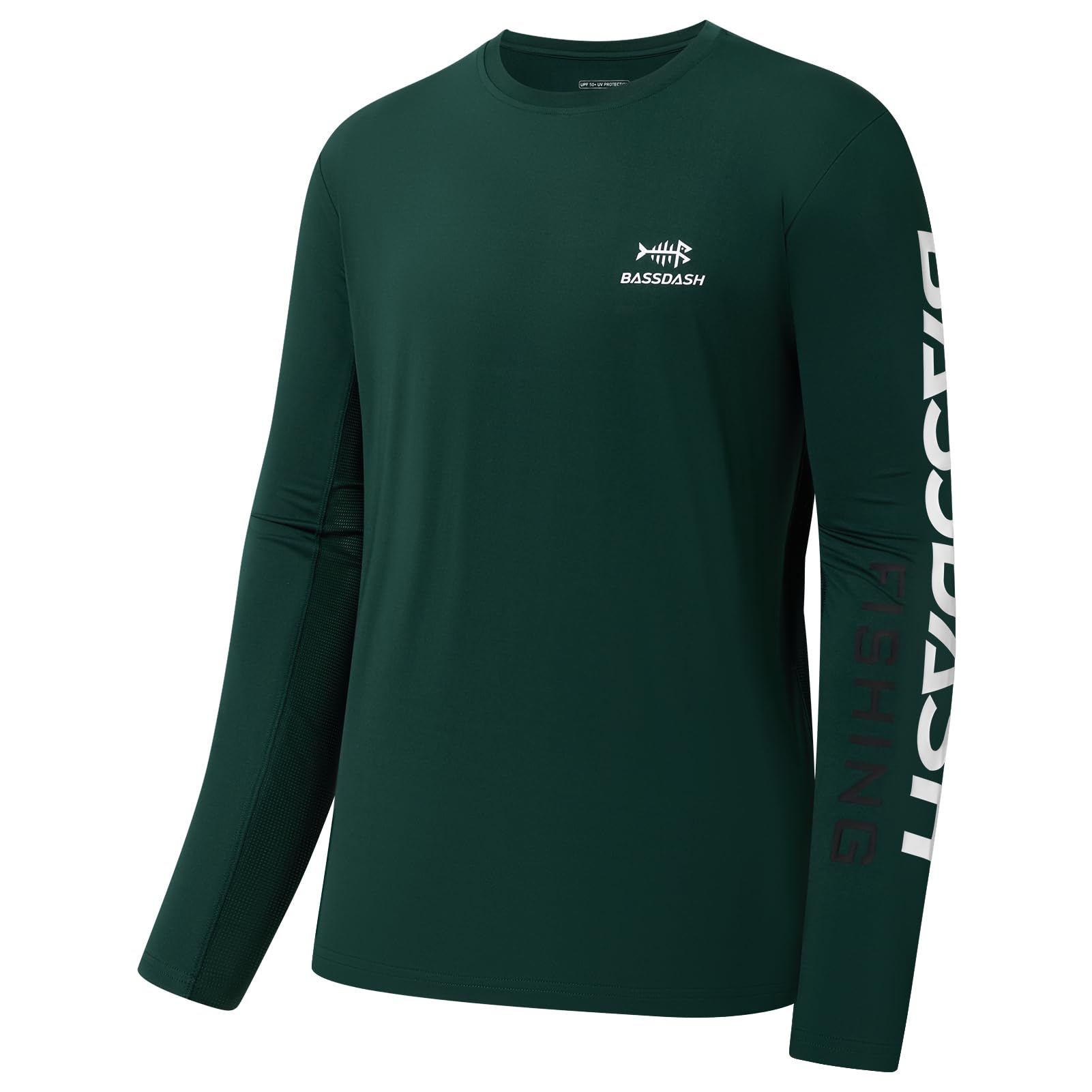 Bassdash Men's Fishing Shirts, UV Sun Protection UPF 50+ Long Sleeve T-Shirt