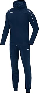 JAKO Classico M9450 Men's Polyester Tracksuit with Hood, Night Blue/Citro, XXL