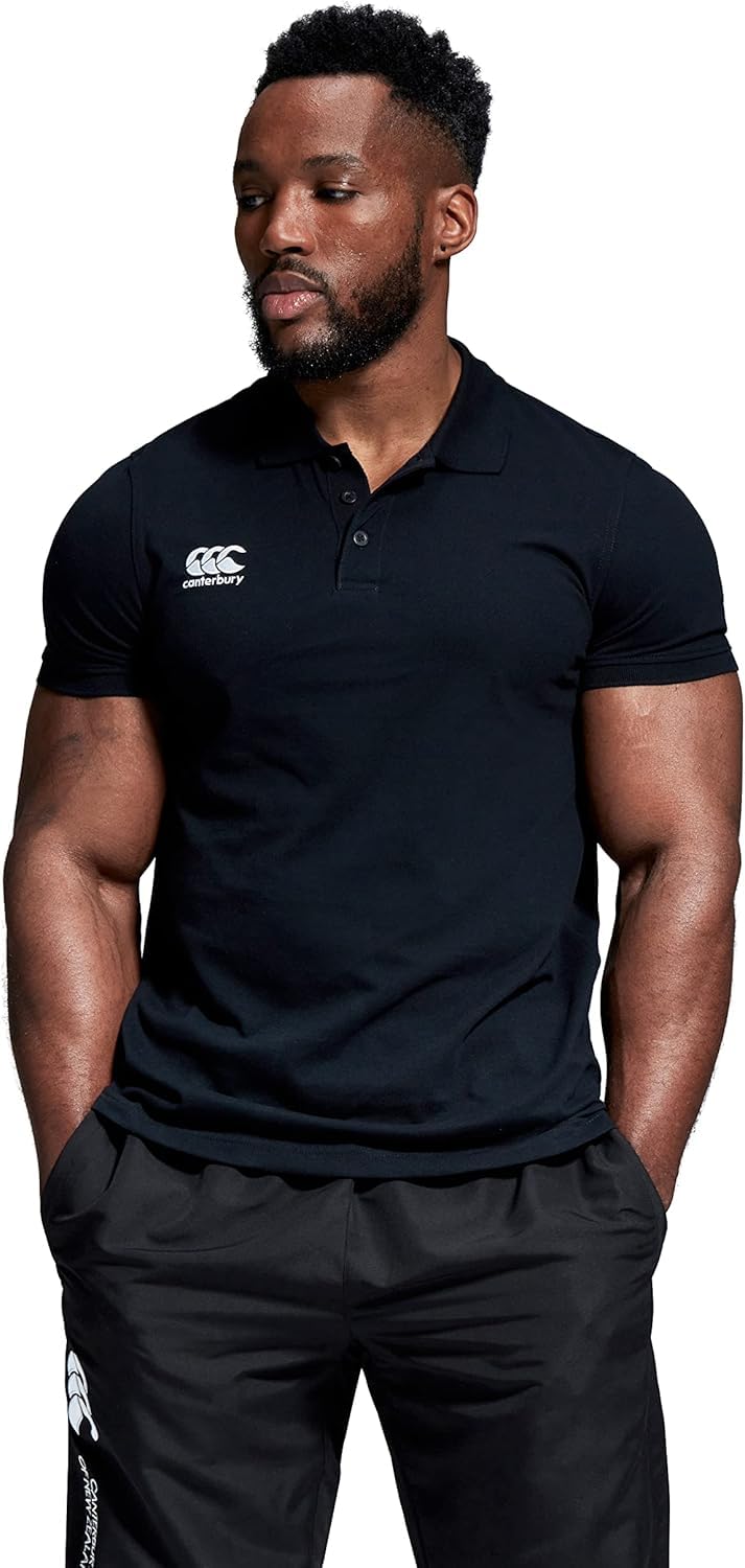 Canterbury Homme Polo en Coton Waimac | Chemise de Rugby | Décontracté Chemise P