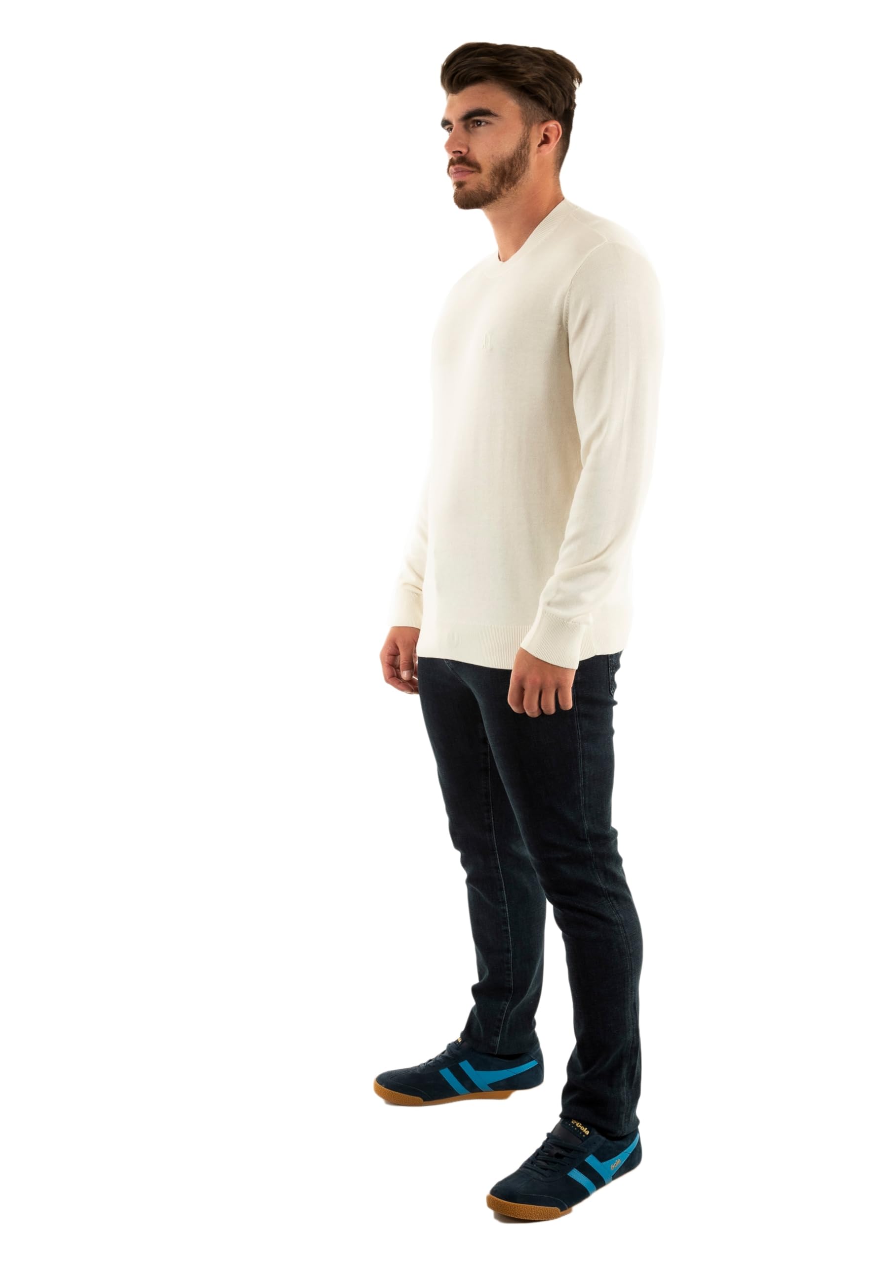 Armani Exchange Icon Project, Embroidered Logo Pullover Uomo (Pacco da 1)