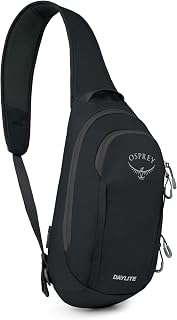 Osprey Daylite Shoulder Sling Bag, Black OS | commuter backpack, everyday bag, campus pack, laptop carry, crossbody carry, Black color, OS size