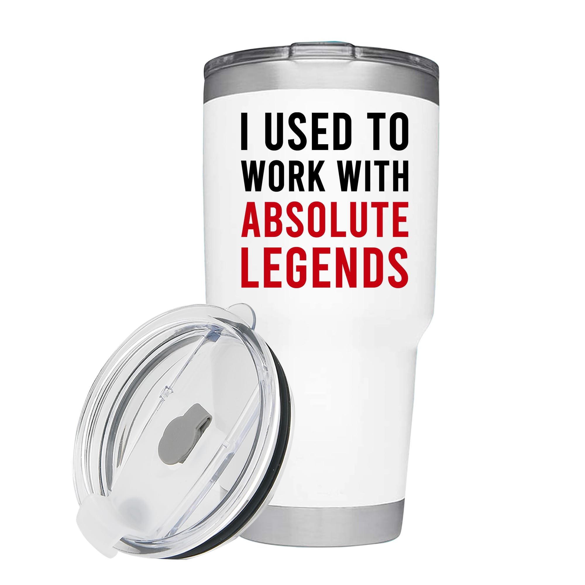 Panvola I Used To Work With Absolute Legend Vacuum Insulated Tumbler White Farew