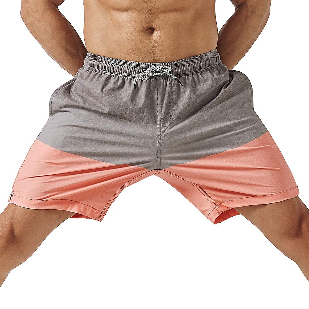 MaaMgic Men's 4 Way Stretch Swim Shorts for Summer Holidays Quick Drying Beach S