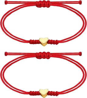 PEALICIOUS Red String Bracelet Rakhi for Brother, Father Daughter Bracelet