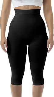 FarmaCell 323 Women's Anti-Cellulite Leggings 3/4 Tummy Control Push-Up Butt Trousers Made in Italy