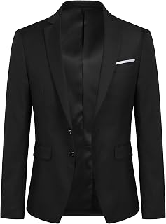 YOUTHUP Men's Blazers Slim Fit Elegant American Formal Suit Jacket for Men